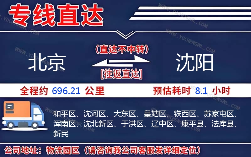 北京到沈陽(yáng)物流公司