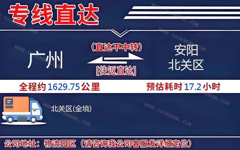 廣州到安陽北關區(qū)物流公司