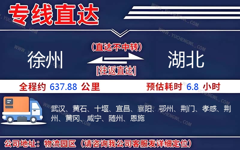 徐州到湖北物流公司