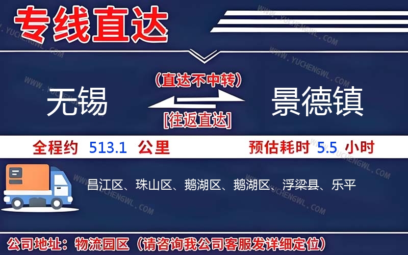無(wú)錫到景德鎮(zhèn)物流公司