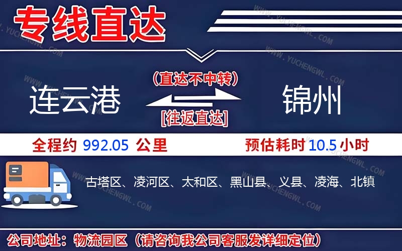 連云港到錦州物流公司