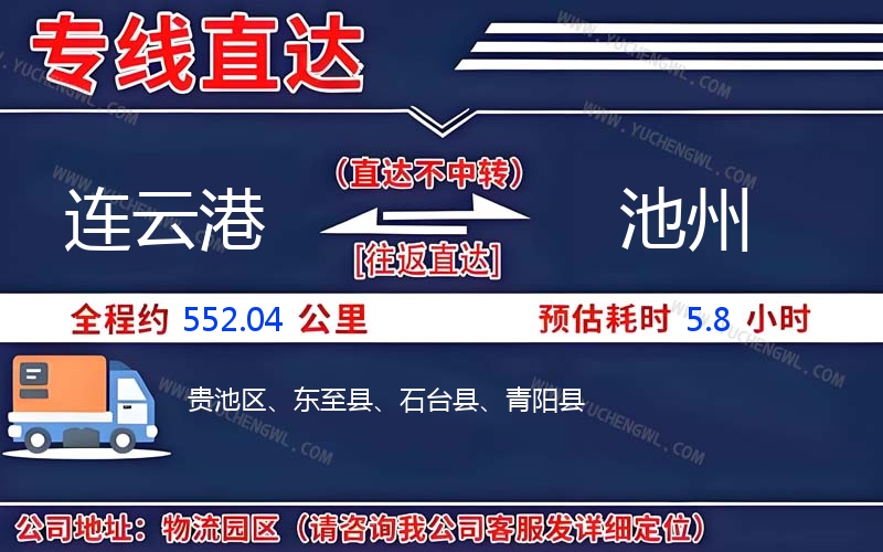 連云港到池州物流公司