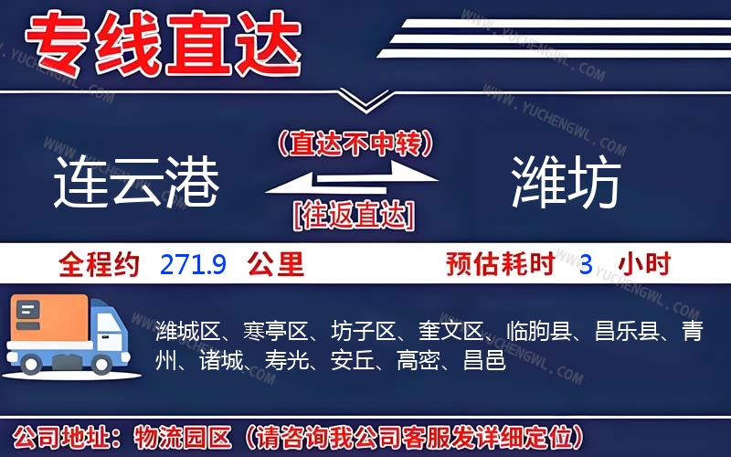 連云港到濰坊物流公司