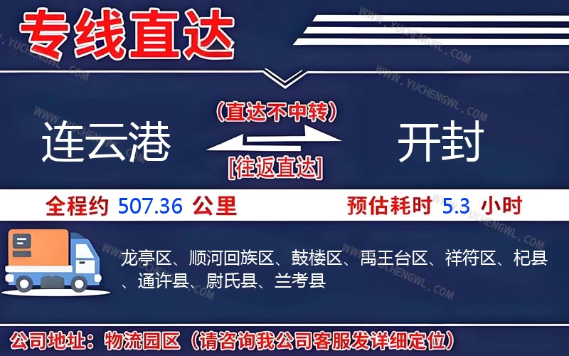 連云港到開封物流公司
