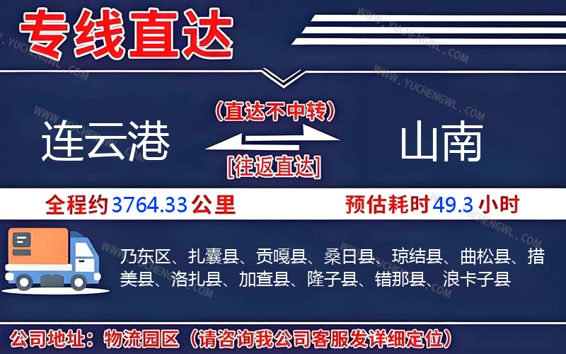 連云港到山南物流公司