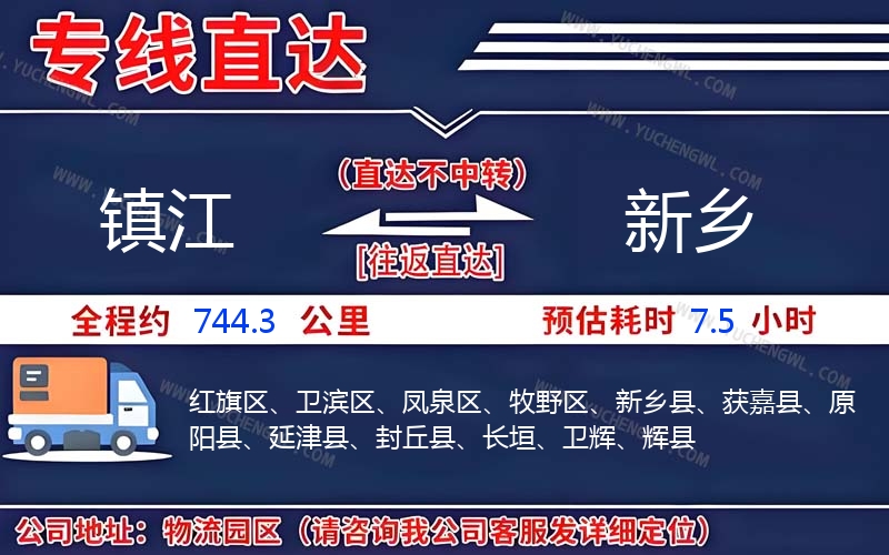 鎮(zhèn)江到新鄉(xiāng)物流公司