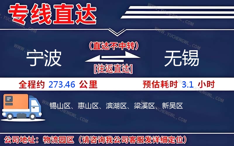 寧波到無(wú)錫物流公司