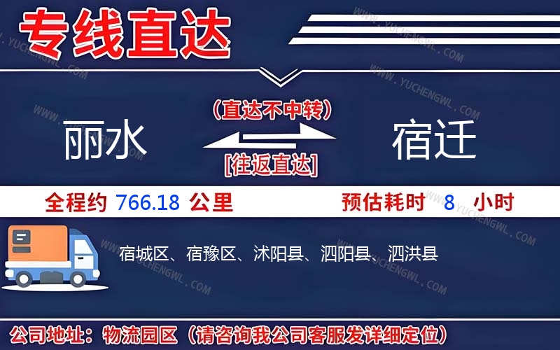 麗水到宿遷物流公司